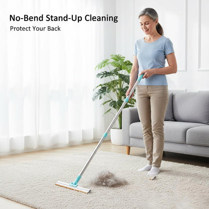 Carpet Rake for Pet Hair Removal 3-Section Dog Hair Remover Broom for Couch, Rug Fluffer for Matted Carpet, Reusable Tool for Furniture, Stairs & Car Interiors