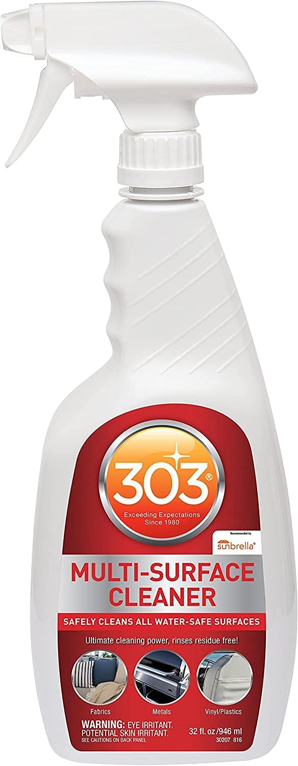 303 Multi-Surface Cleaner - Safely Cleans All Water Safe Surfaces - Ultimate Cleaning Power - Rinses Residue Free - Recommended By Sunbrella, 16 fl. oz. (30445CSR) Packaging May Vary