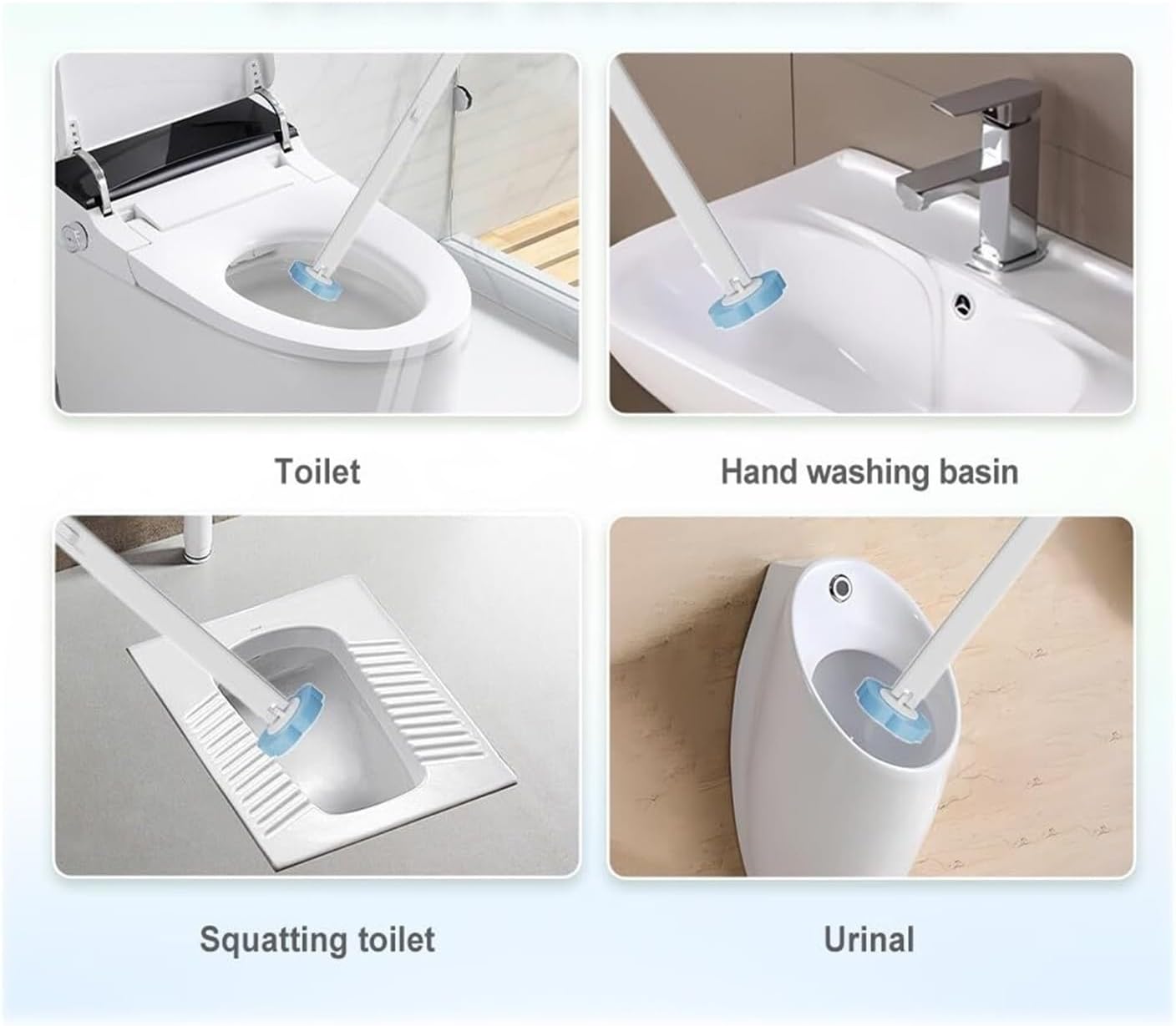 Disposable Toilet Wand Cleaning System with 18 Refill Heads, Wall Mounted Toilet Brush Holder for Bathroom, Hygienic No-Touch Toilet Bowl Cleaner(Wihte+18pcs Brush Heads)