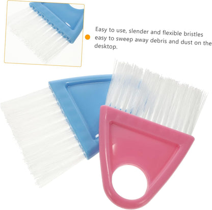 Mini Broom and Dustpan Set 2 Pieces Compact Desktop Cleaning Tools with Flexible Bristles for Pet Hair Household Debris and Car Interior Cleaning