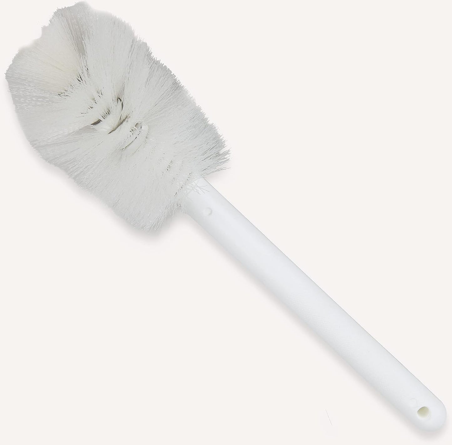 SPARTA Large Water Bottle Brush Ideal for Wide-Mouth Jars, Bottles and Tumblers, Dishwashing Tool with Handle for Home and Commercial Kitchens, Plastic, 12 Inches, White
