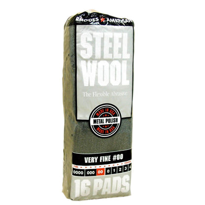 Homax - 33873210009 Steel Wool, Extra Fine Grade #000, 12 Pads