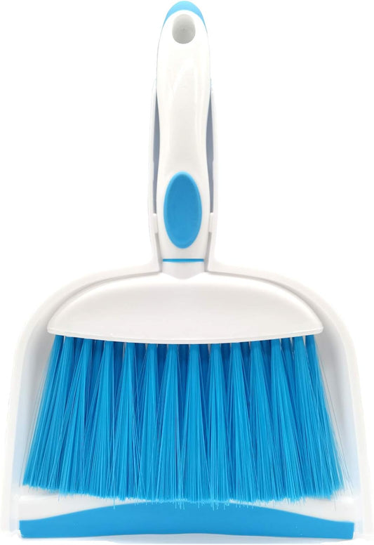 Mini Broom and Dustpan Set-Mini Whisk Set for Desk, Housekeeping, Office, Kitchen, Pet Nest, etc.,Daily Cleaning Necessity Plastic Mini Dustpan Set (Gray)