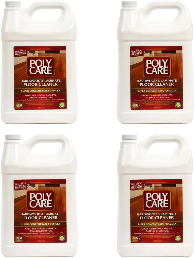 Hardwood Floor Cleaner Super Concentrate - 128 Fl Oz - Fresh- Dilute Concentrate with Water for Spray Mops and Spray Bottles - Residue-Free Floor Cleaning Solution