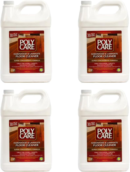 Hardwood Floor Cleaner Super Concentrate - 128 Fl Oz - Fresh- Dilute Concentrate with Water for Spray Mops and Spray Bottles - Residue-Free Floor Cleaning Solution