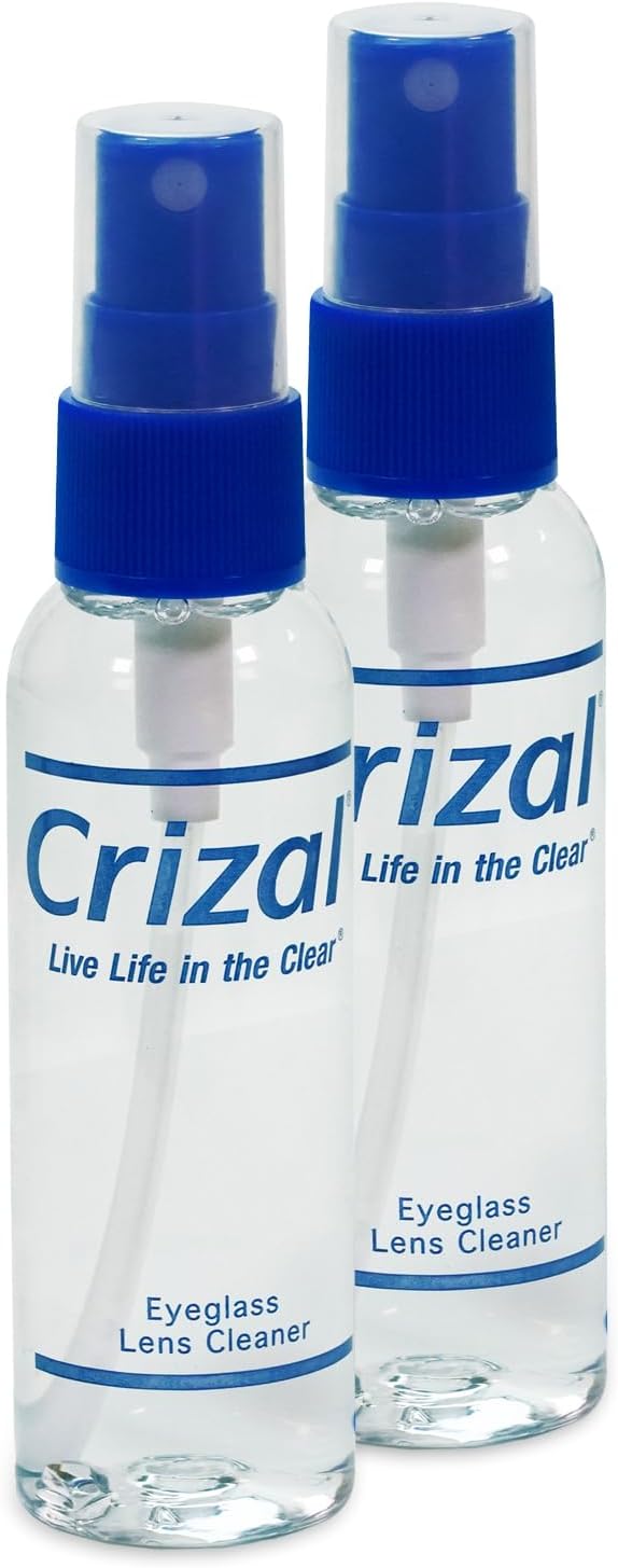 Crizal Eyeglass Lens Cleaning Solution – 4 Pack – Safe for AR-Coated Lenses – Designed & Tested by The AR Coating Experts
