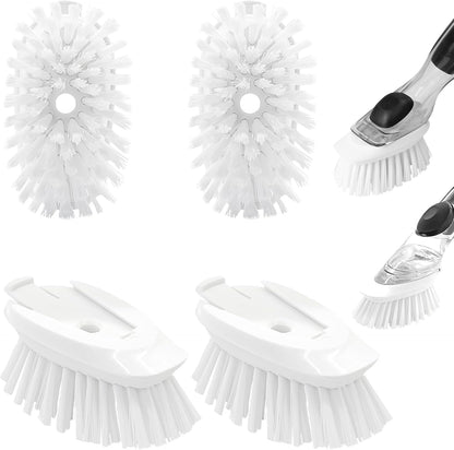 Dish Brush Refills, 12 Pack Dish Brush Replacement Head, Brush Dispenser Refill Fits Soap Dispensing Handle