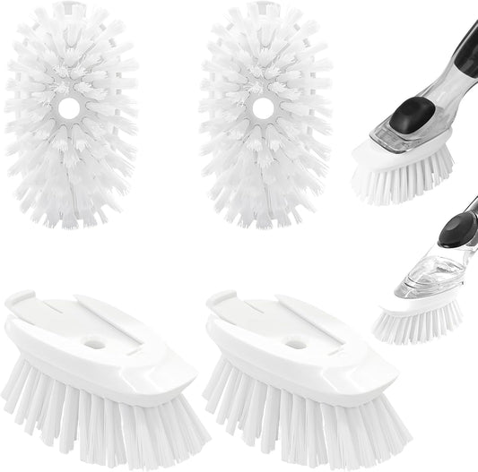 Dish Brush Refills, 12 Pack Dish Brush Replacement Head, Brush Dispenser Refill Fits Soap Dispensing Handle