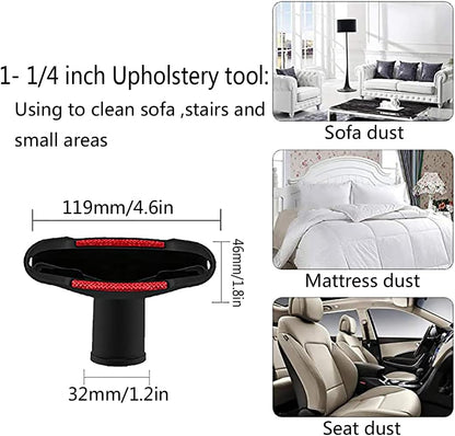 1 1/4 inch Vacuum Attachments Brushes Kit 1-1/4 inch 1-3/8 inch Vacuum Cleaner Accessories for 32mm and 35mm Standard Hose