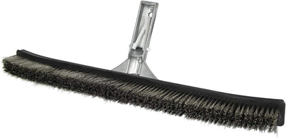 Poolmaster 5-Inch Stainless Steel Pool Algae Detail Brush, Heavy-Duty Aluminum Back, for Gunite Concrete Pools and Spas, Small Narrow Head for Corners, Steps and Tight Areas