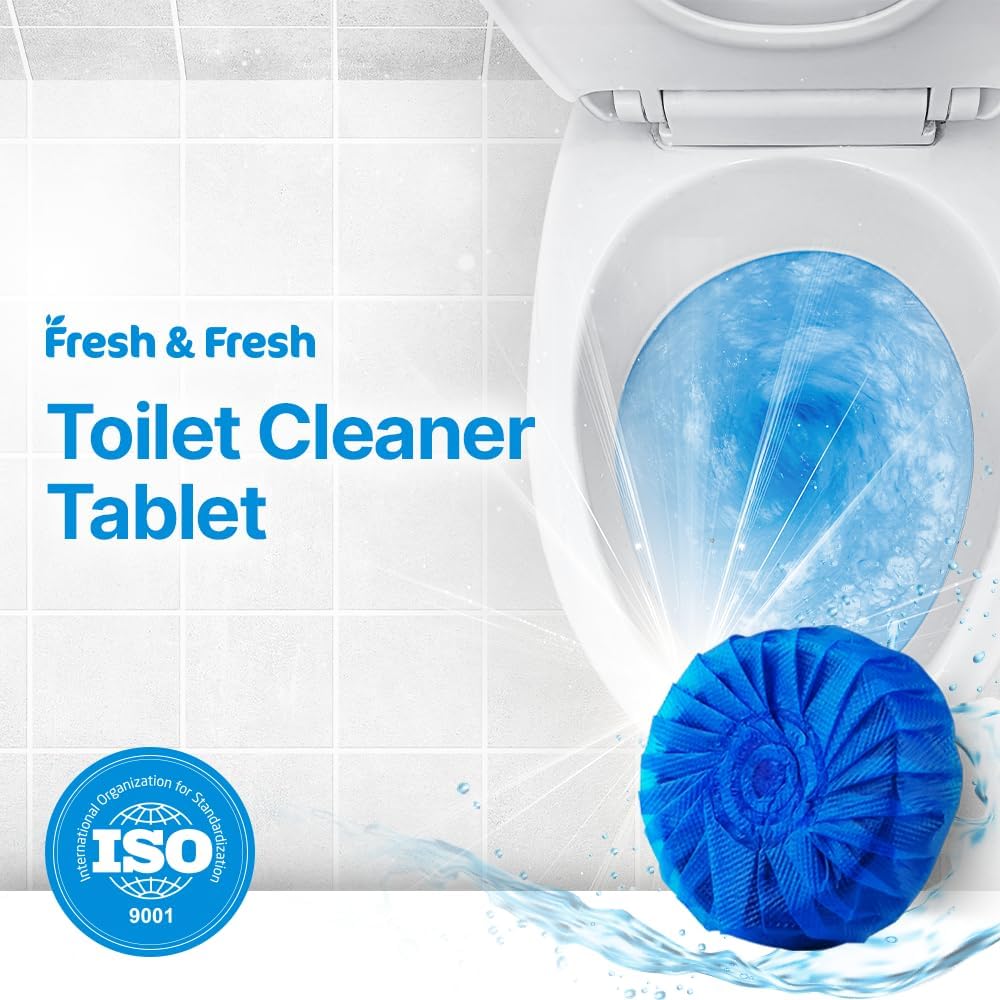 Disposable Toilet Bowl Cleaners(20 Tablets) Odor Eliminator, Fresh Scent, Multipurpose Residential and commercial Toilet Cleaners 2-3 week Lasting Toilet Bowl Cleaner