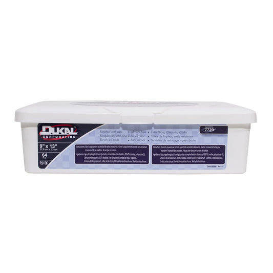 Dukal 7720 Adult Premium Wet Wipes 9" x 13", Pack of 64