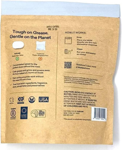 Blueland Dishwasher Detergent Tablets 110 Count. Fragrance-free.