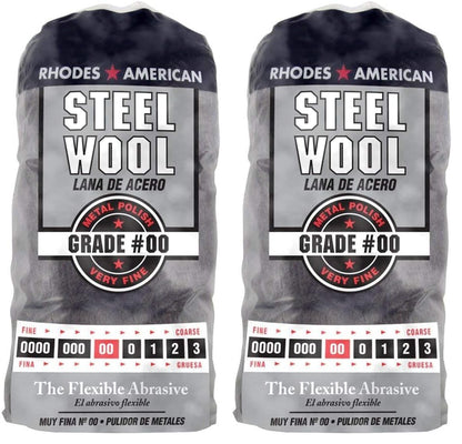 Homax - 33873210009 Steel Wool, Extra Fine Grade #000, 12 Pads