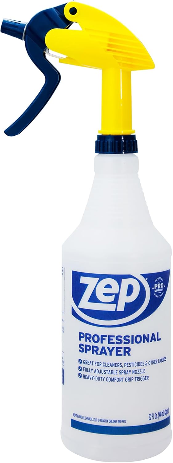 Zep Vinegar Pro Multi-Surface Cleaner 1 Gallon (Case of 4) Professional Sprayer Bottle (Case of 12) - R48410 - No-Rinse Professional Grade Formula with Fresh and Clean Scent