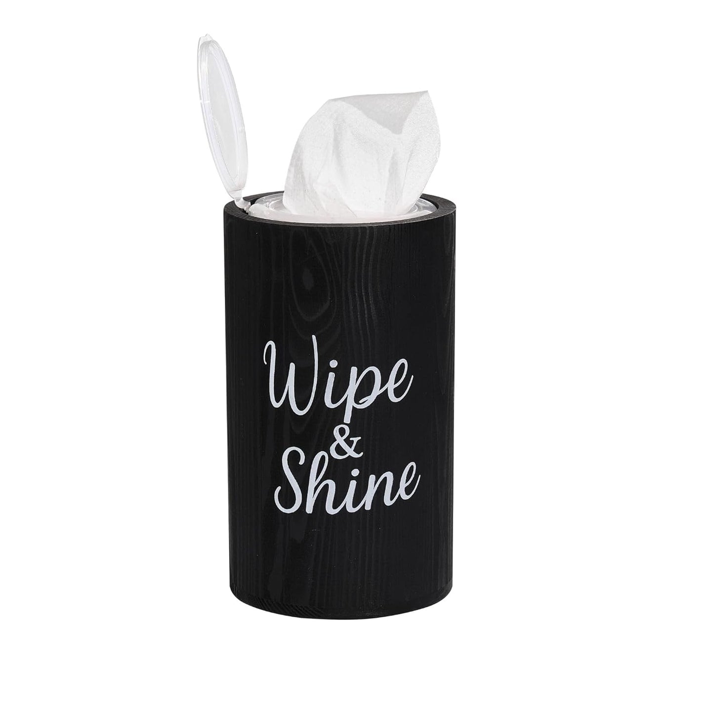 GoFika Wood Disinfecting Wipe Dispenser for Kitchen – Countertop Organizer Caddy, Storage Container White