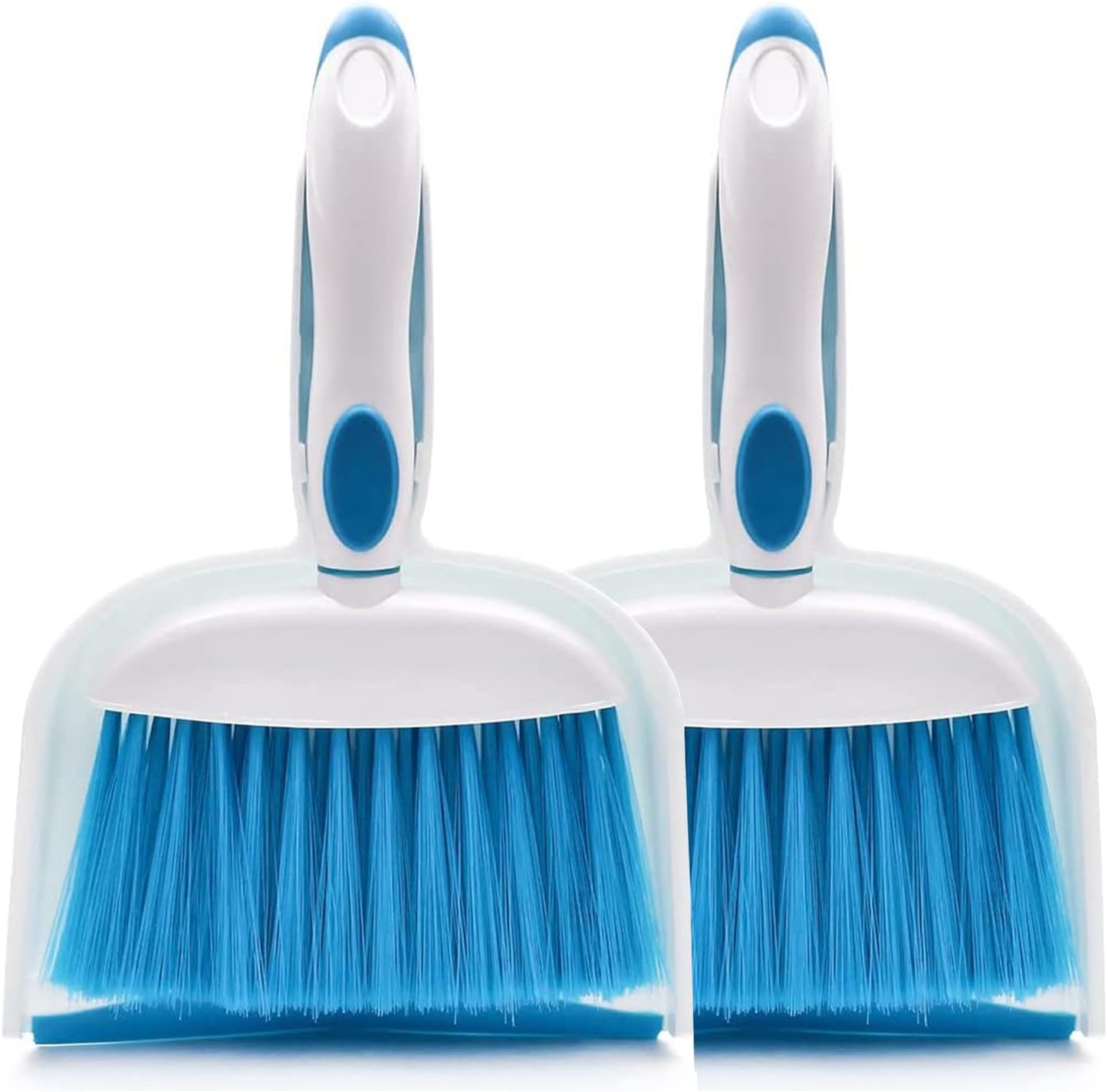 Small Broom and Dustpan Set, Small Dustpan and Brush Set, Mini Dust pan and Brush, Hand Broom and dust pan, Mini dustpans are Ideal for Cleaning Little Areas Like desks, Kitchens, pet Rooms. (3 Set)
