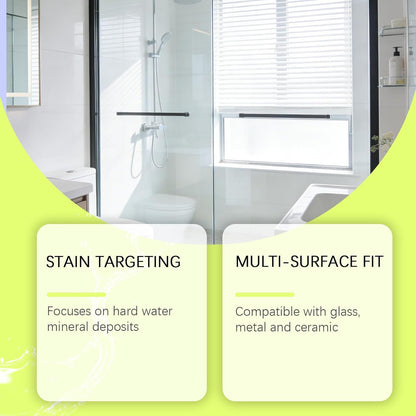 Hard Water Remover, Shower Cleaner for Shower, Glass, Toilet, Water Pipe, Limescale Buildup Remover All-Purpose Bathroom Cleaner for Glass, Shower Doors, Tiles, Toilet, Tub, Sink & Water Pipes