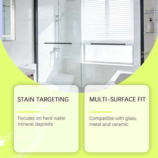 Hard Water Remover, Shower Cleaner for Shower, Glass, Toilet, Water Pipe, Limescale Buildup Remover All-Purpose Bathroom Cleaner for Glass, Shower Doors, Tiles, Toilet, Tub, Sink & Water Pipes