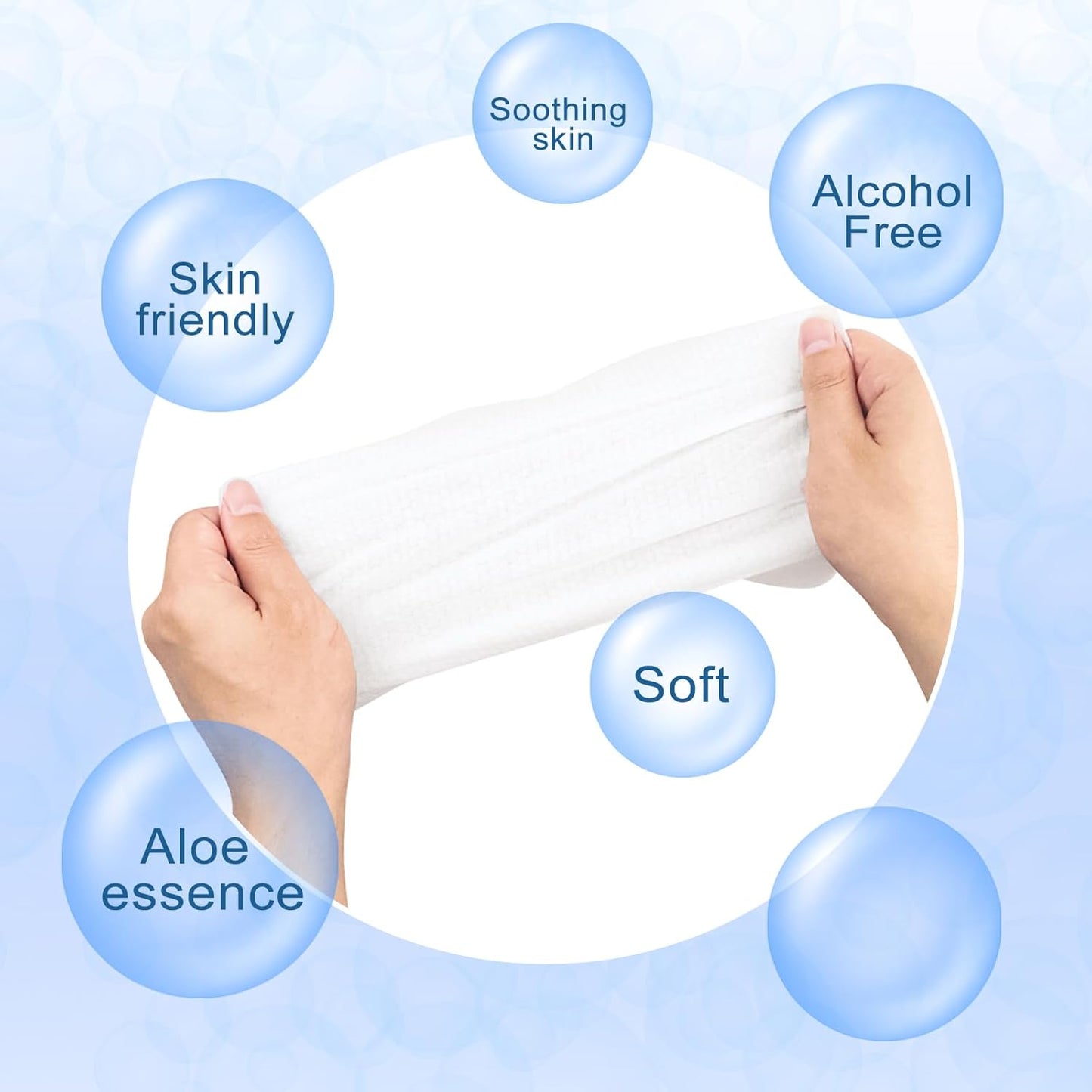 30 pcs Body Wet Wipes Individually Wrapped, Disposable Skin Cleansing Wipes, Individual Wrapped, Safe, Convenient, Lightweight, Aloe Vera for Butt, Hands, Face Cleaning, Daily Use
