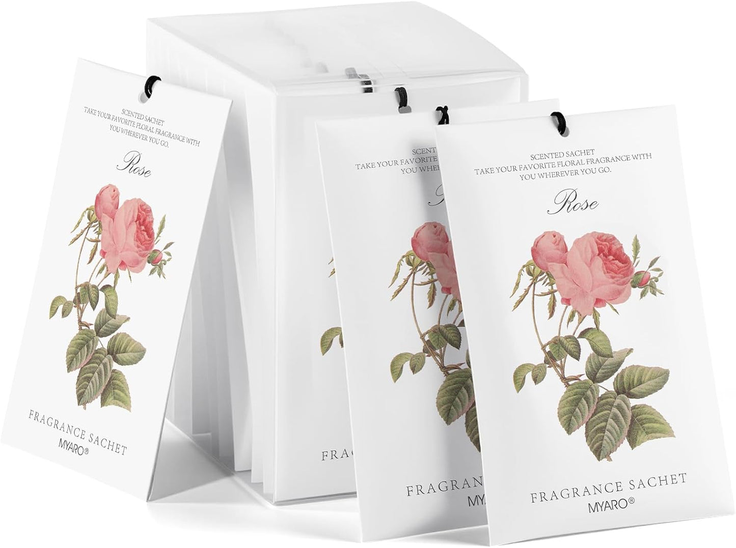 MYARO 12 Pack Fresh Linen Scented Sachets for Drawer, Closet & Car Air Freshener Bags | Odor Eliminator & Fabric Refresher | Crisp, Clean Home Fragrance Gift Set