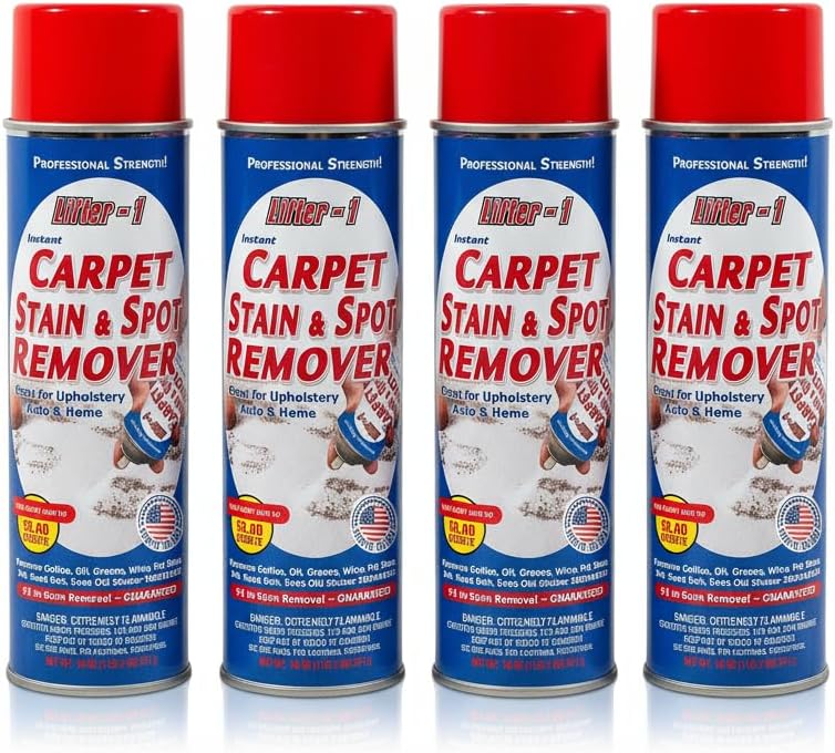 Carpet Spot Remover, Stain and Red wine Remover and Spot Treatment for Oil, Grease, Urine, Cleaning Performance for Rugs, Upholstery, Fabrics Pack of 1