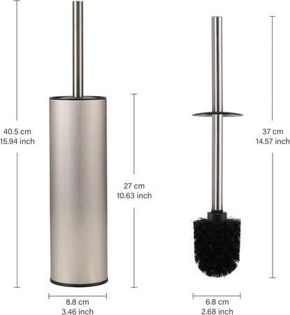 Toilet Brush and Holder Set Premium Material Toilet Bowl Cleaner Free Standing Toilet Bowl Brush and Holder