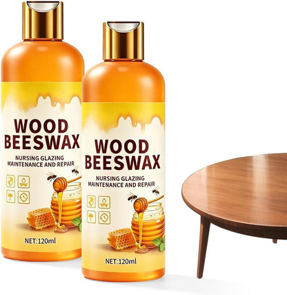 Beeswax Wood Polish, 2026 New Natural Beeswax Furniture Polish and Cleaner Micro Molecularized Essential Oil Spray Furniture Restorer for Floors Cabinets Tables (1PCS 120ML)