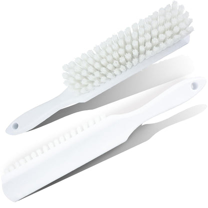 SPARTA Handheld Soft Counter Brush 8 Inch Bristle Span, Multi-Use Dust Brush with 5 Inch Handle for Tables, Countertops, and Delicate Surfaces, Polyester, Orange