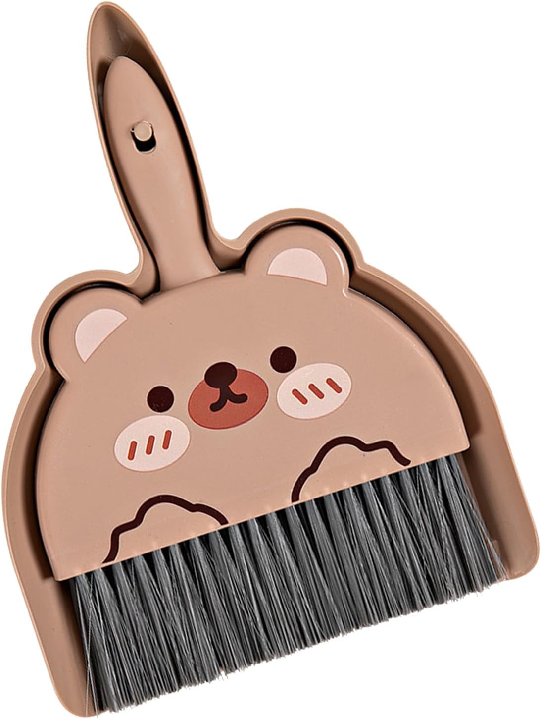 Portable Hand Broom and Dustpan Set, Cute Mini Broom and Dustpan Set with Durable Brush,Lightweight Small Dust Pan and Broom Set for Desktop Cleaning Small Space Cleaning(Rabbit)