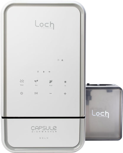 Capsule Dishwasher - Solo | Countertop Dishwasher - 7 Programmes, Touch Control, Auto-drying, Baby Care & Fruit Wash, No Plumbing Required, 15min Wash Cycle - Perfect for Small Kitchens, Campervans