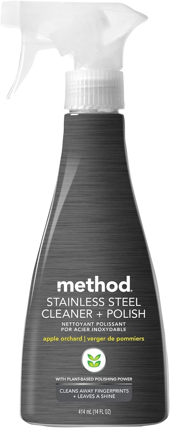 Method Stainless Steel Cleaner, Apple Orchard, 14 OZ (Pack of 1)