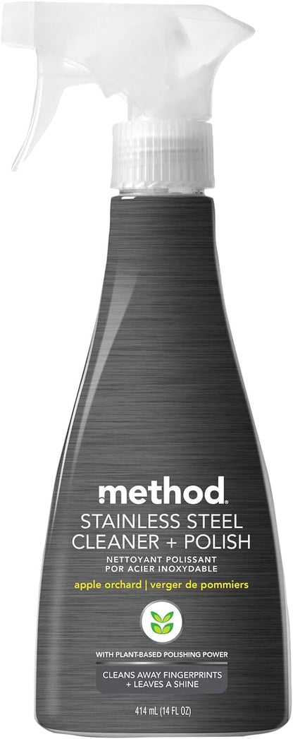 Method Stainless Steel Cleaner, Apple Orchard, 14 OZ (Pack of 1)