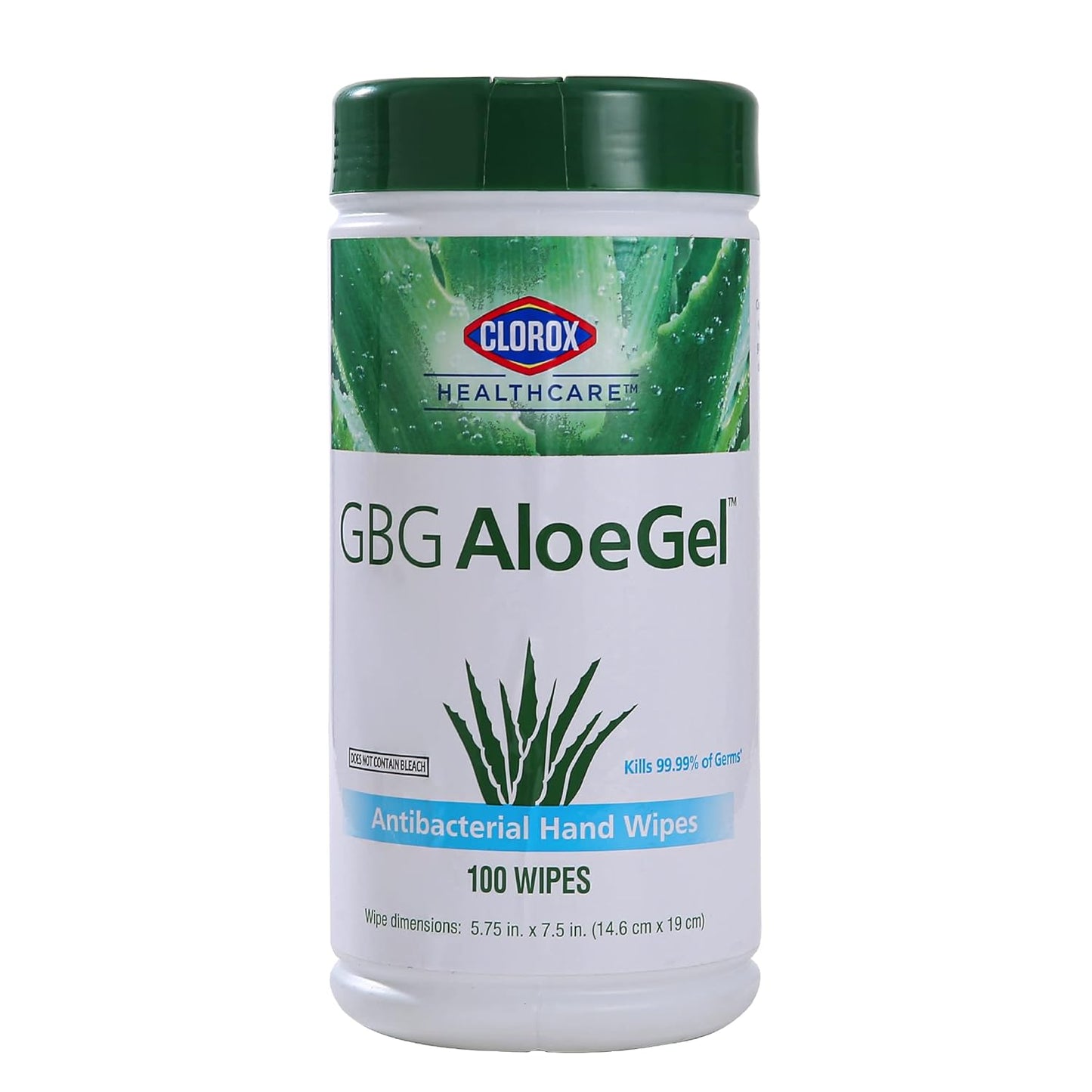 Clorox Healthcare GBG AloeGel Hand Sanitizer Wipes, Bleach-Free Sanitizing Wipes for Hands with 71% Ethyl Alcohol and Aloe - FDA Registered, Resealable Travel Pouch, 20 Count