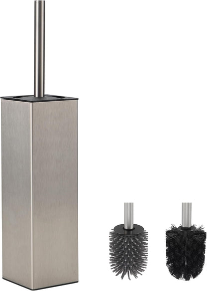 BVL Toilet Brush and Hoder Set Brushed Gold Freestanding for Bathroom