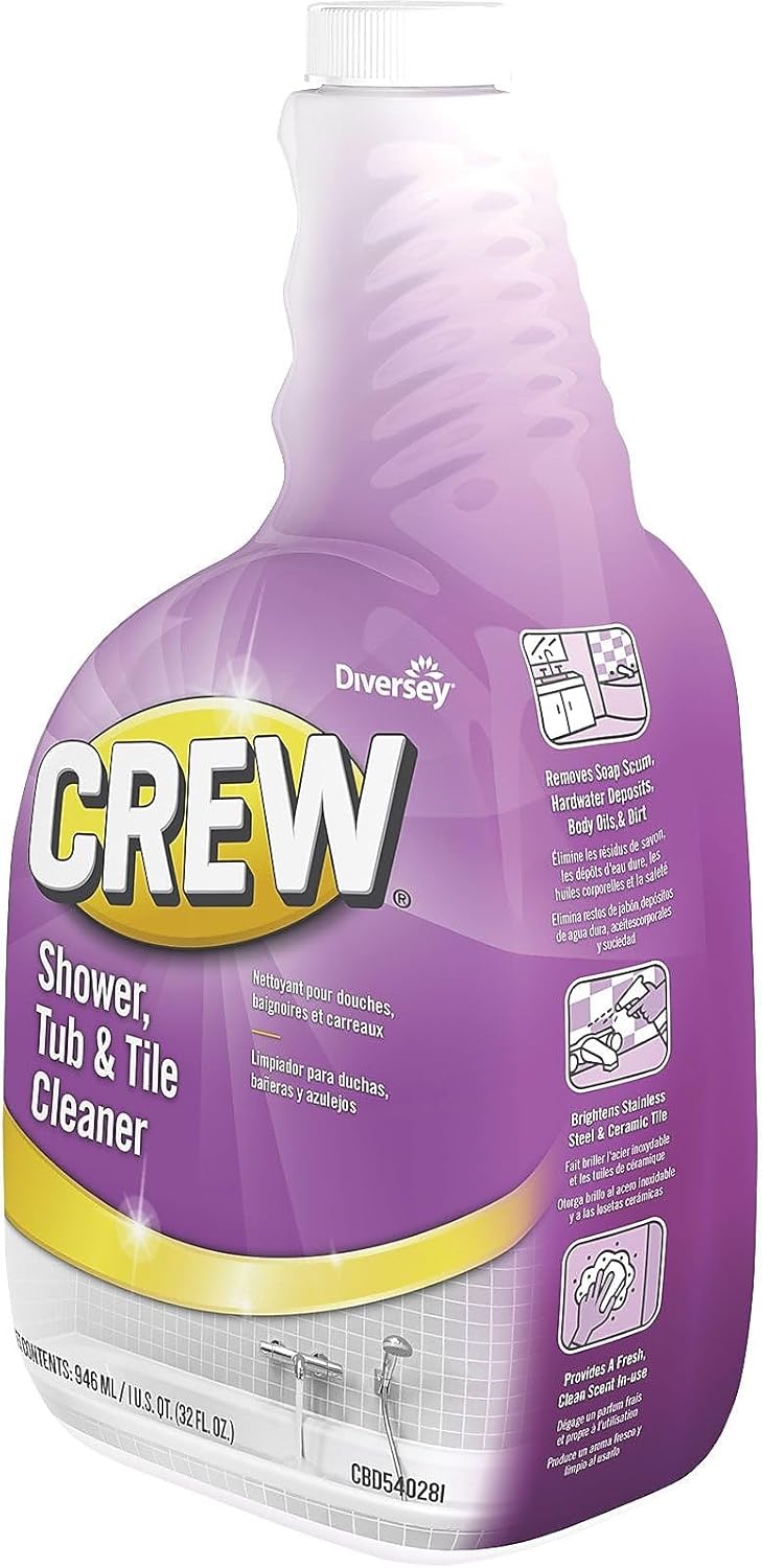 CREW Diversey CBD540281EA Shower, Tub & Tile Cleaner, Liquid, 32 oz