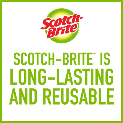 Scotch-Brite Scrub Dots Non-Scratch Soap-Dispensing Dishwand, 1 Count, Keeps Hands Out of The Mess, Fits All Scotch-Brite Refills, Assorted Colors