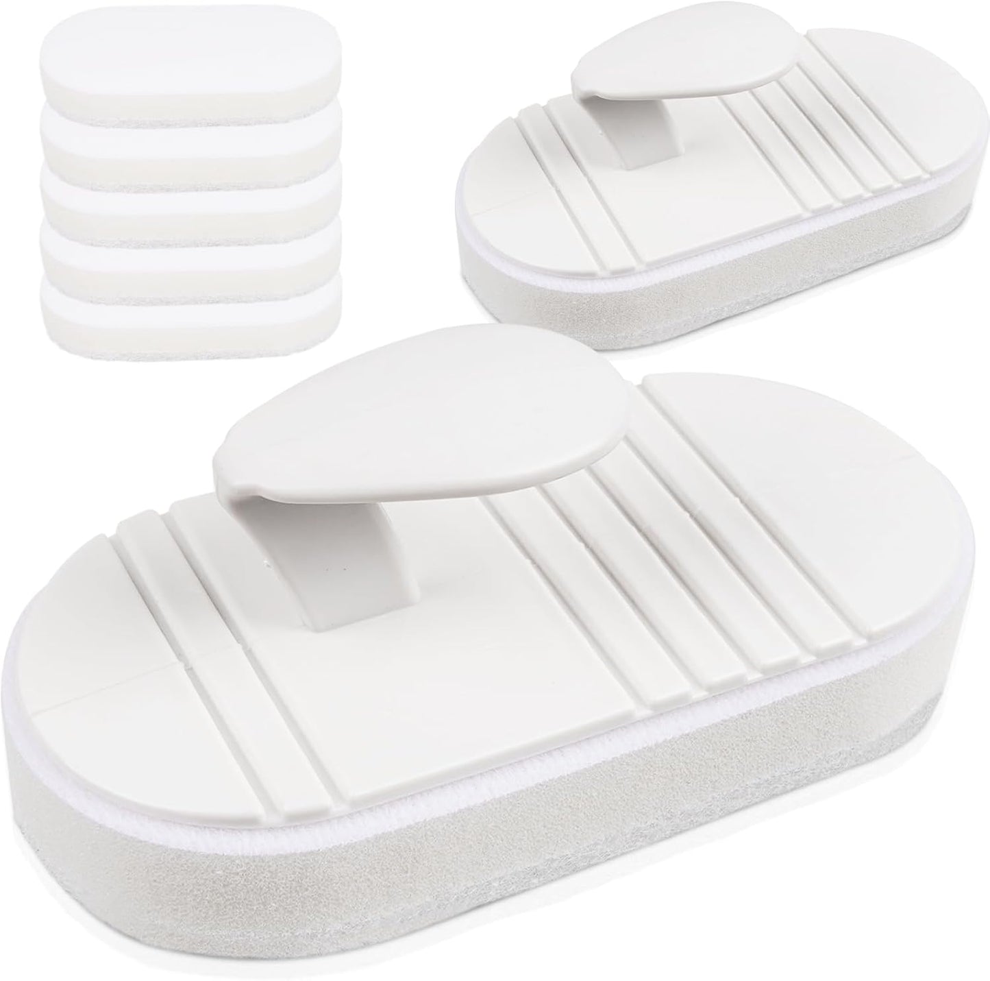 TidyMister Hot Tub & Spa Scrub Pad – Flexible Handheld Non-Scratch Scouring Pads for Pool Tile & Surface Cleaning, Replaceable Design, 2 Pack
