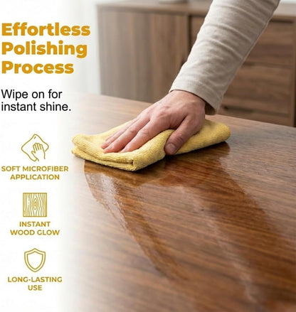 Beeswax Wood Polish, 2026 New Natural Beeswax Furniture Polish and Cleaner Micro Molecularized Essential Oil Spray Furniture Restorer for Floors Cabinets Tables (1PCS 120ML)