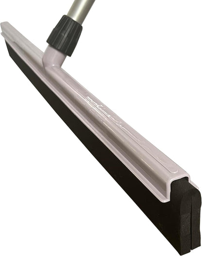 30" Professional Floor Squeegee Kit - Premium Double Foam Blade and Telescopic Aluminum Handle