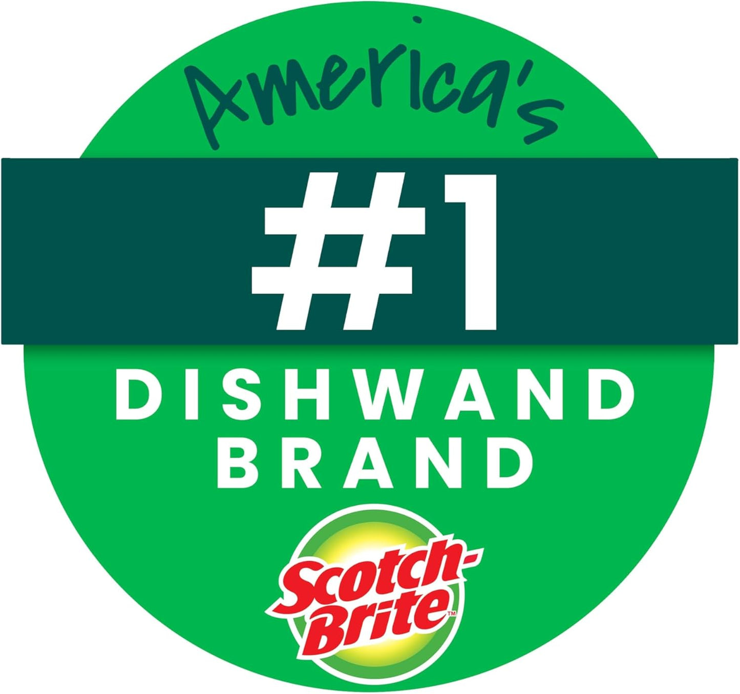 Scotch-Brite Odor Resist Soap Control Dishwand Brush, 1 Cleaning Dish Wand Brush, Precise Soap Control, Leak-Free Guarantee, Safe on Dishes, Nonstick Cookware, Tubs
