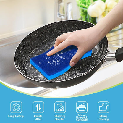 AIDEA XL Sponges Kitchen, 12Count, Non-Scratch Dish Sponges, Large Natural Sponge for Non Stick Cookware, Cellulose Cleaning Sponge for Dishes, Bathroom, Household