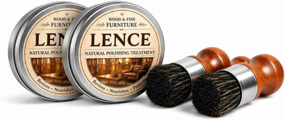 Lence Furniture Balm – All-in-One Wood Scratch Repair, Polishing & Multi-Surface Cleaner for Home & Countertops - Includes Application Brush(1pcs)