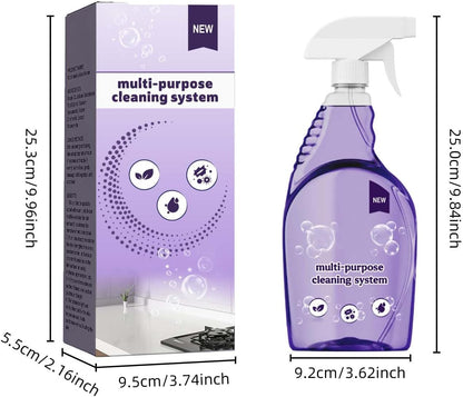 Clean Spray Cleaner for Ovens, Spray Oven Cleaner, Multi-Surface Cleaners with Concentrated Cleaning Tablets, Multi Purpose Cleaning for Ovens, for Kitchen,Bathroom (1 Bottle+12 Pcs)