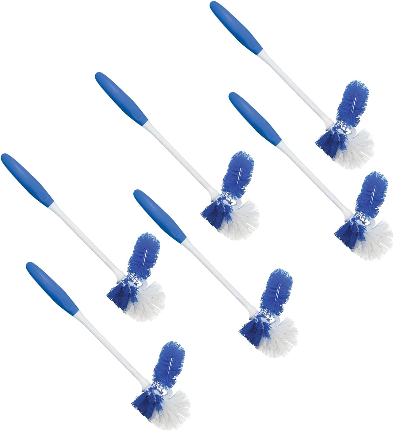 Toilet Brush and Holder Set, By LOLA, 2 Pack, Classic Version, Durable Bristles for Deep Cleaning, w/Compact Space Saving Storage Holder