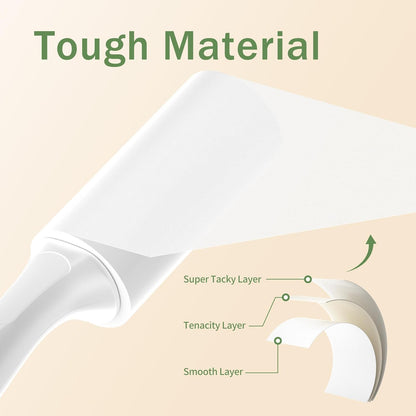 Extra Sticky Lint Roller for Pet Hair, 600 Sheets with 2 Reinforced Handles, Heavy Duty Lint Roller for Clothes, Couch, Furniture & Car