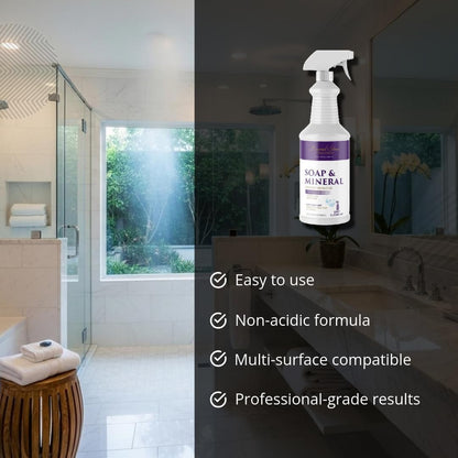 Non-Acidic Soap & Mineral Deposit Remover, 32oz