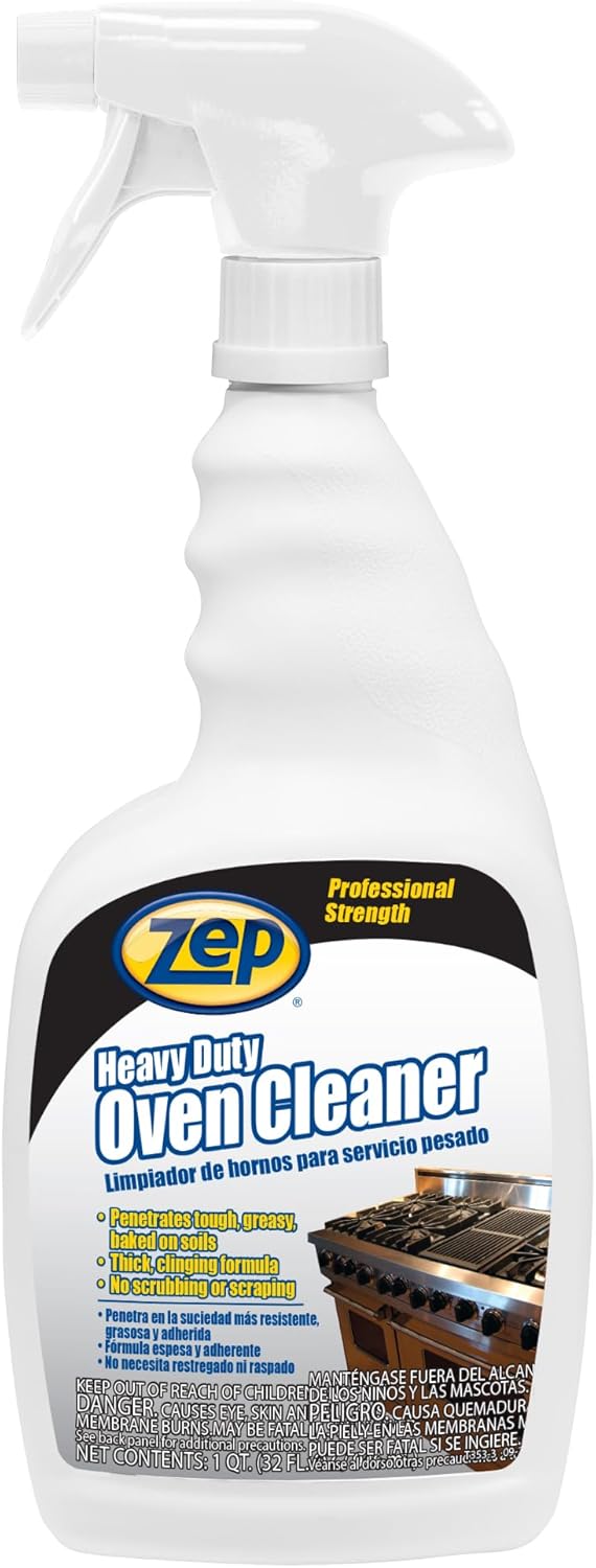 Zep Heavy Duty Oven Cleaner - 32 oz (Pack of 1) - 1043381 - Specifically formulated to penetrate and dissolve tough, baked-on greasy soils