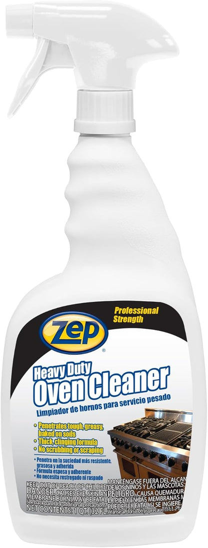 Zep Heavy Duty Oven Cleaner - 32 oz (Pack of 1) - 1043381 - Specifically formulated to penetrate and dissolve tough, baked-on greasy soils