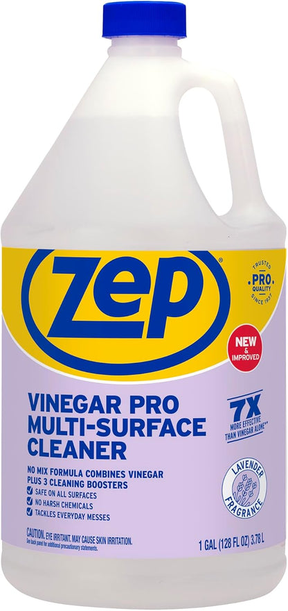 Zep Vinegar Pro Multi-Surface Cleaner (Case of 4) & Professional Sprayer Bottle (Case of 9) - R48410 & HDPRO9 - No-Rinse Professional Grade Formula with Fresh and Clean Scent